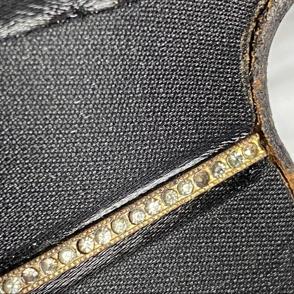 Salvatore Ferragamo Black Shinny Diamond Heels - Picture 8 of 12